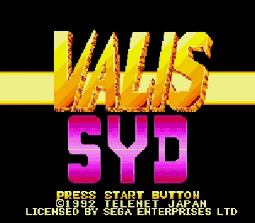 SD Valis (Japan) screen shot title